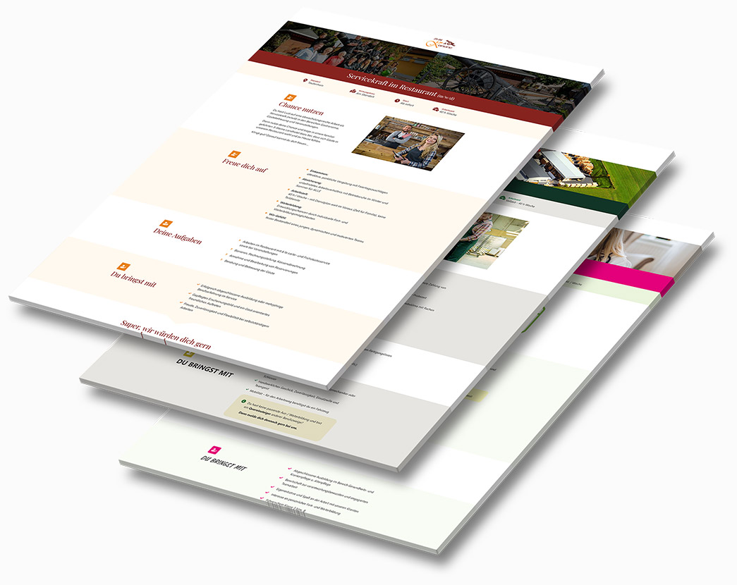 Mitarbeiter finden Webdesign